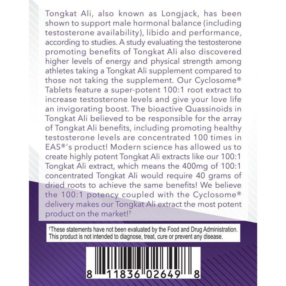  EAS Tongkat Ali 100:1 Extract 90 Tablets 