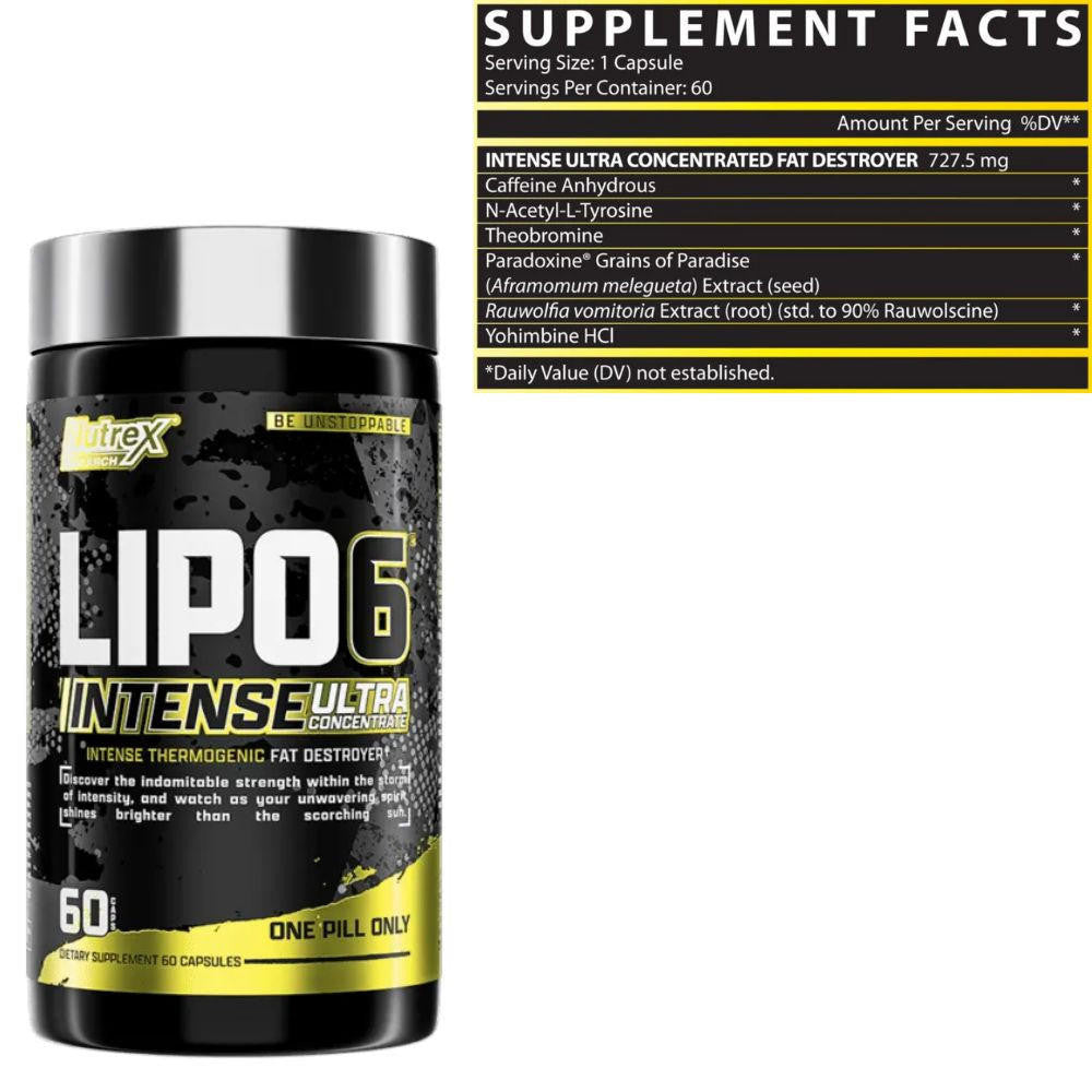 Nutrex Research Nutrex Lipo 6 Intense UC 60 Count 