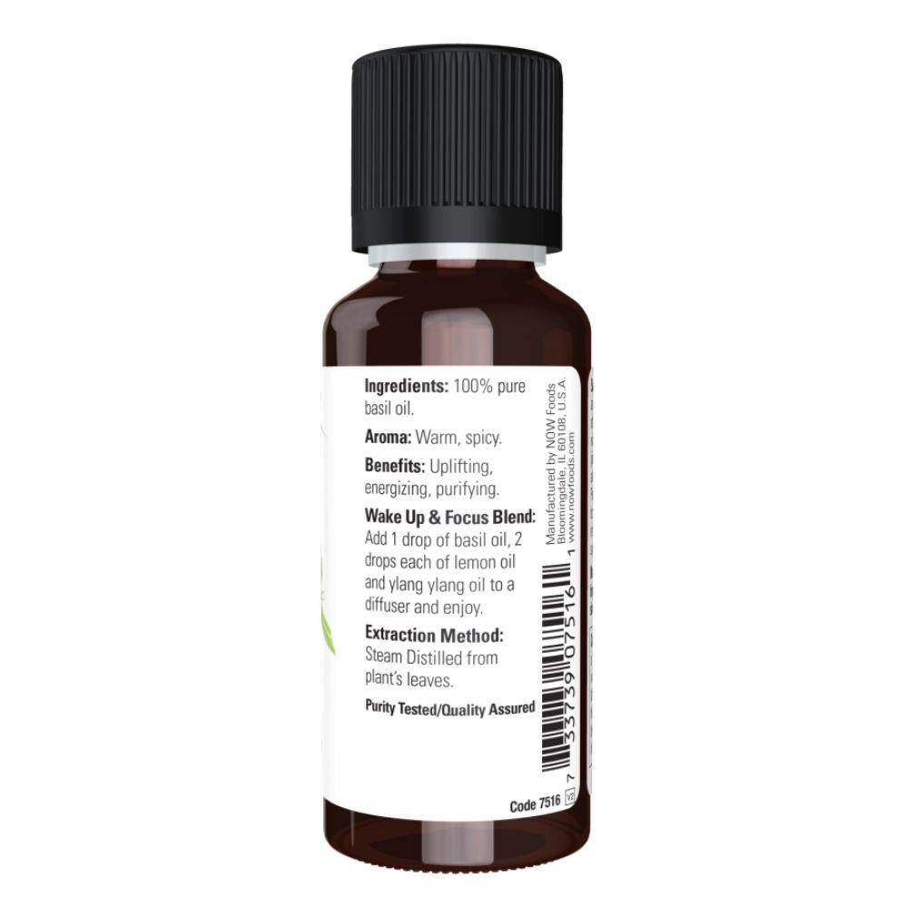  Now Foods Basil Oil 1 Oz 