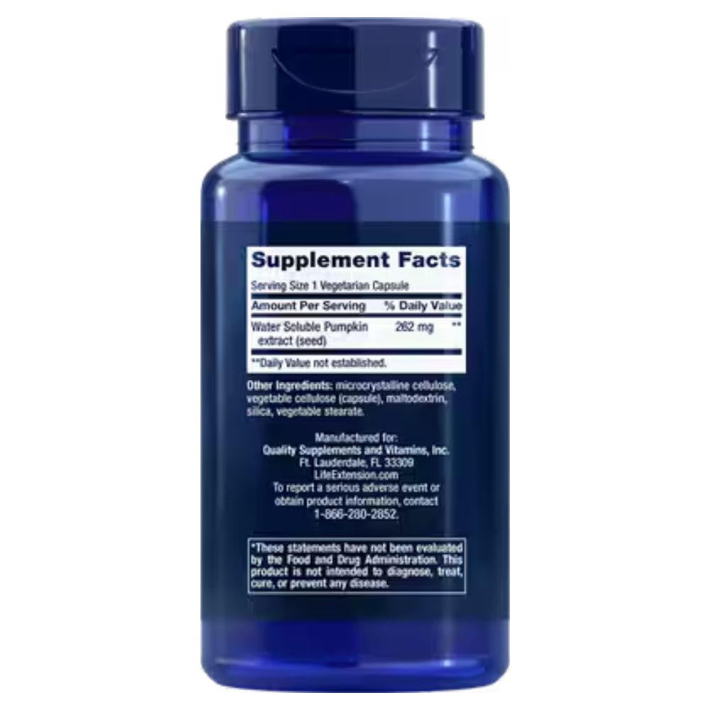  Life Extension Pumpkin Seed Oil 60 Vegecaps 