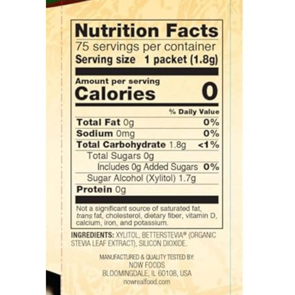  Now Foods Xylitol Plus Packets 75 / Box 