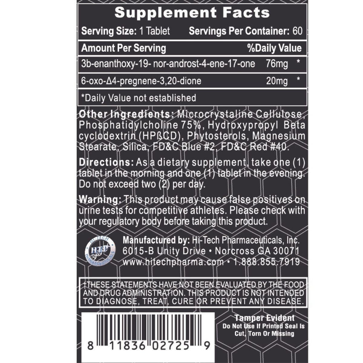  Hi-Tech Pharmaceuticals Trenabol 60 Tablets 