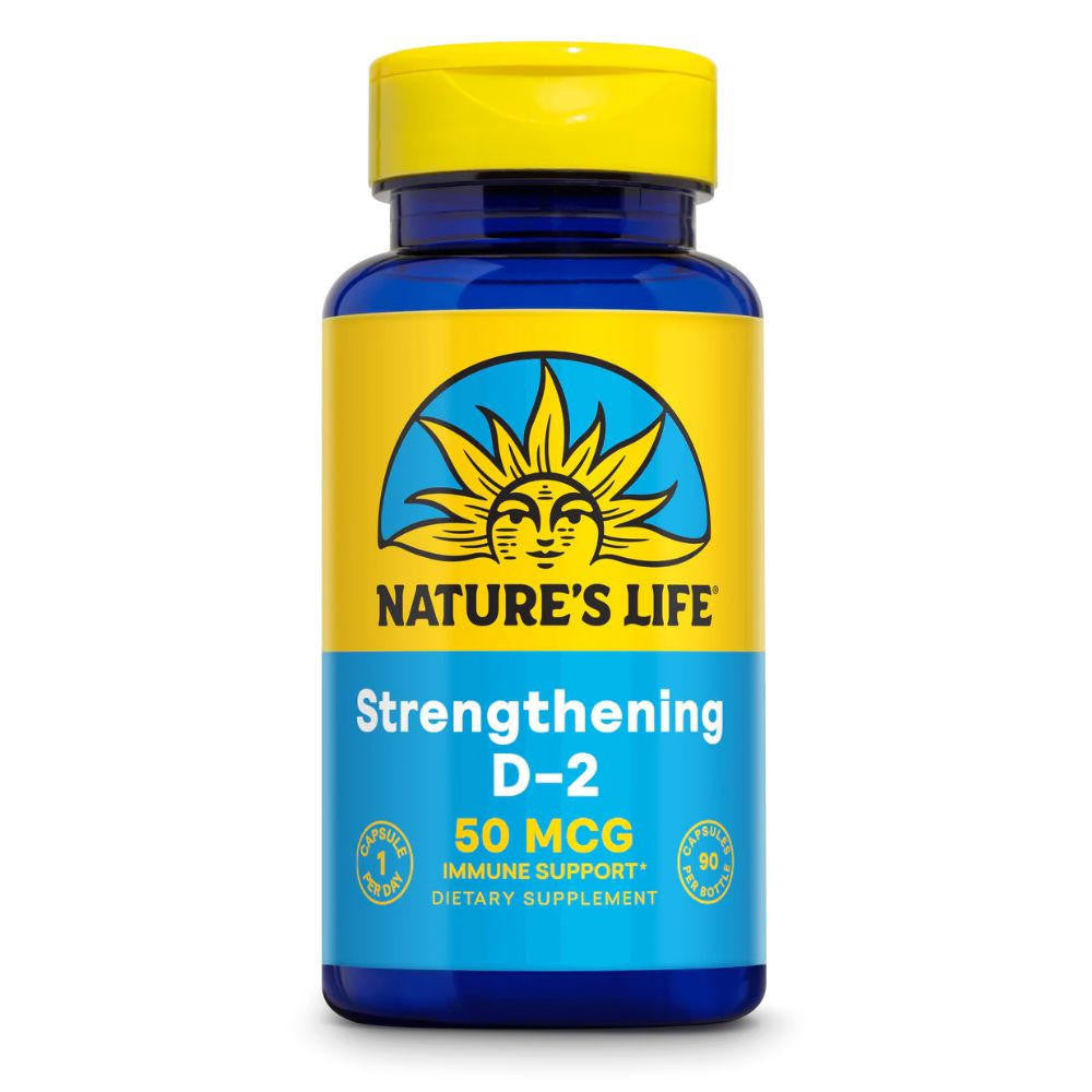  Nature's Life D-2 2000IU 90 Capsules 