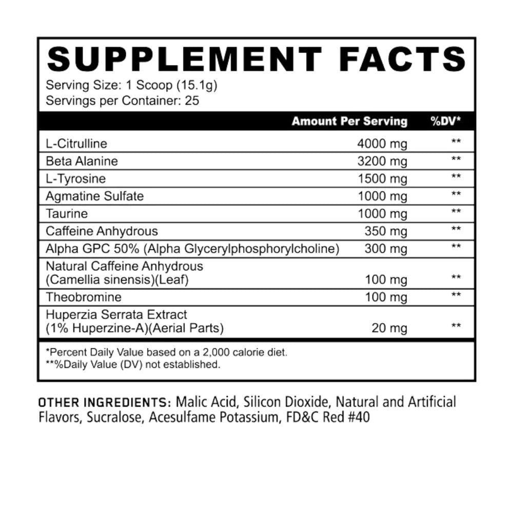  Panda Supps PANTA Pre-Workout 25 Servings Reindeer's Blood 