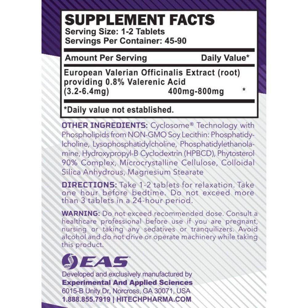  EAS Valerian-RX 400mg 90 Tablets 