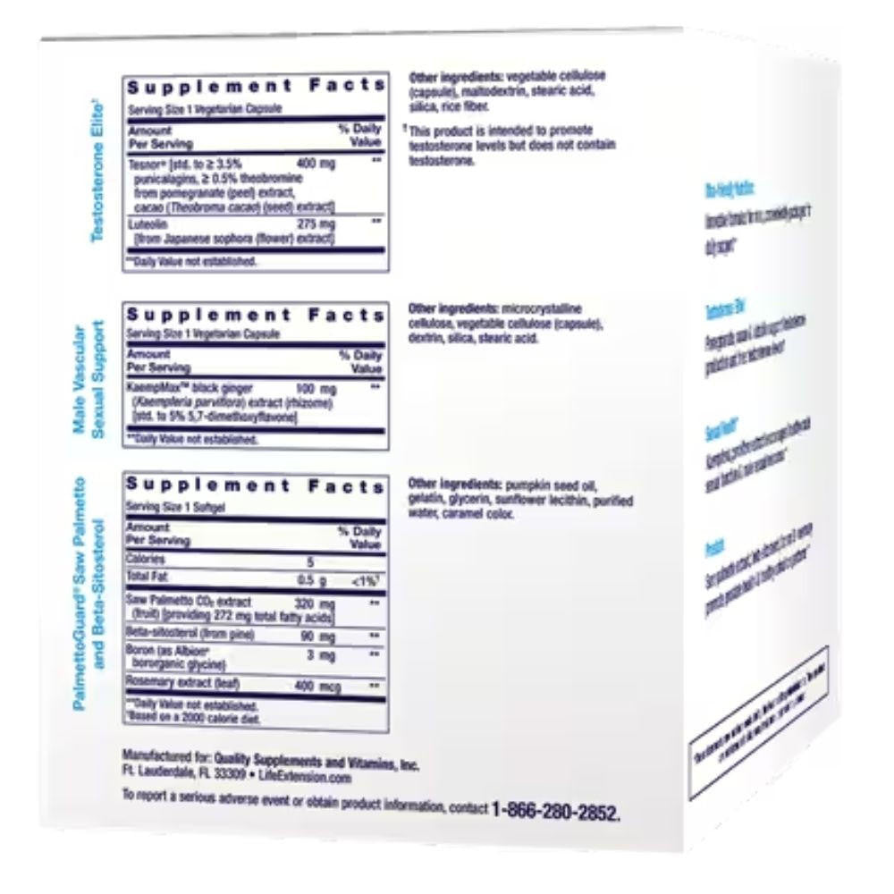  Life Extension Men's Vitality 30 Packets 