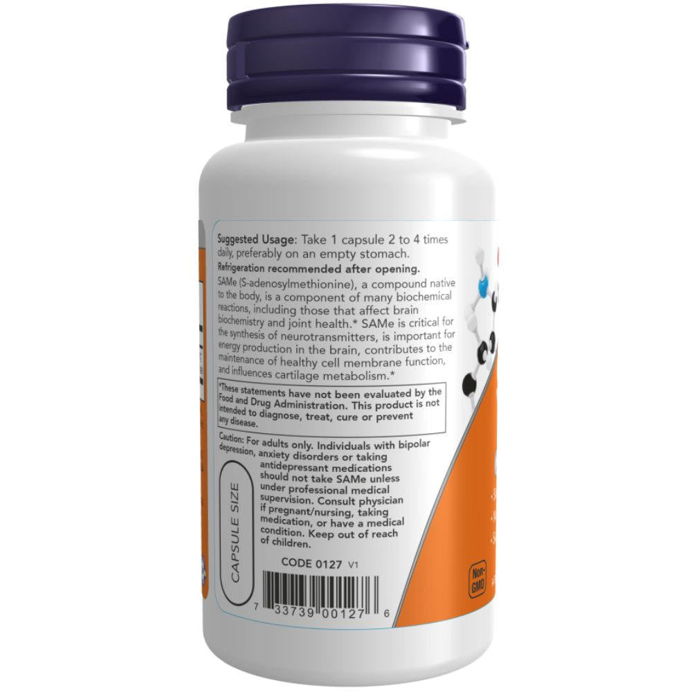  Now Foods SAMe 200mg 60 Veg Caps 