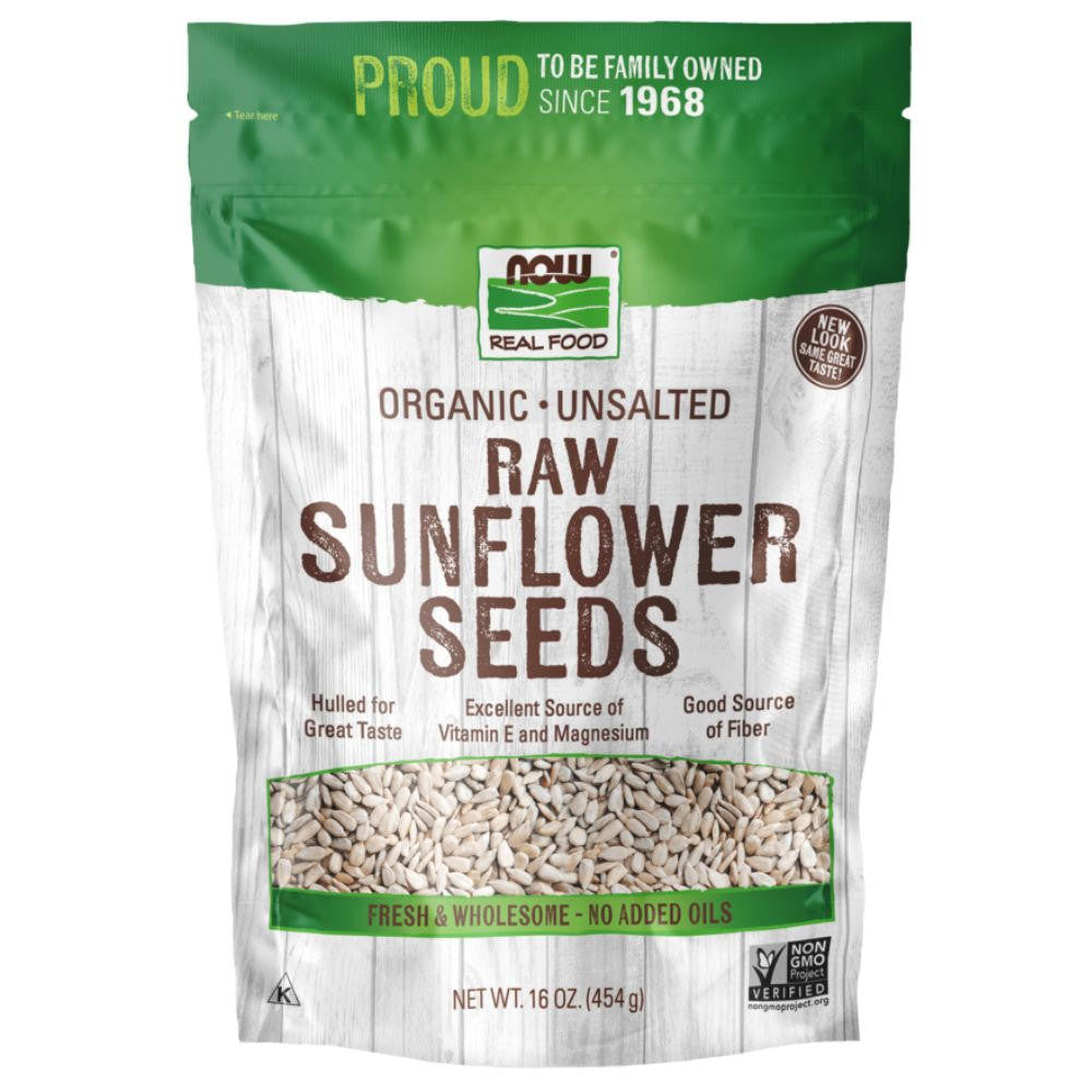  Now Foods Sunflower Seeds Raw Hulled Unsalted 16 oz 