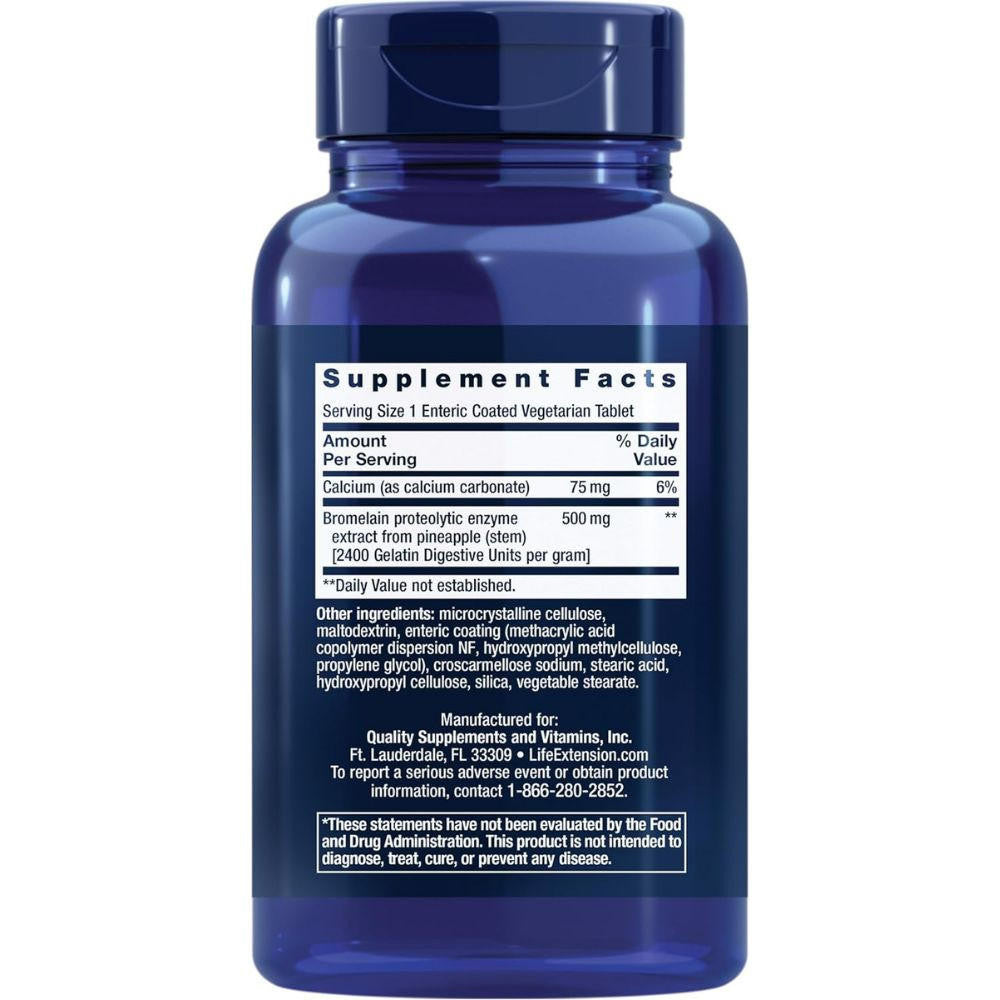  Life Extension Bromelain 500mg 60 Caps 
