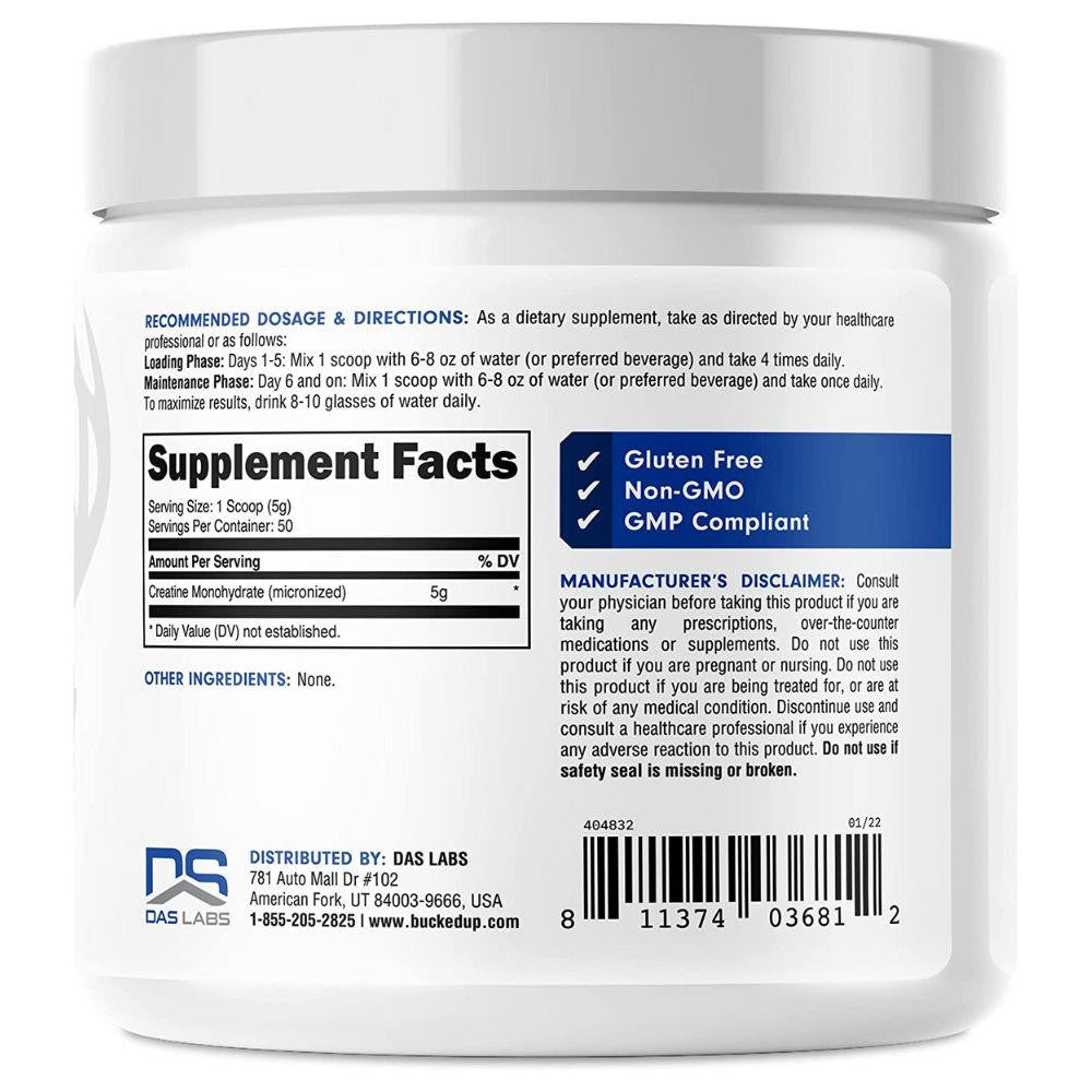  Bucked Up Creatine Monohydrate 250g 