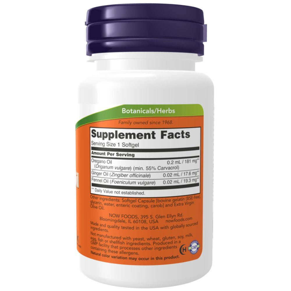  Now Foods Oregano Oil 90 Gels 