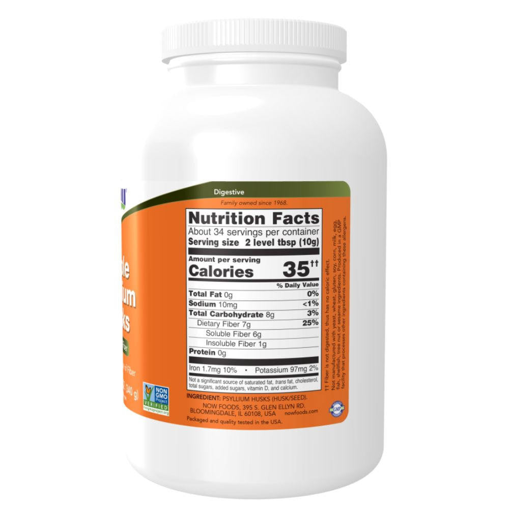  Now Foods Psyllium Husk Whole 12 Oz 