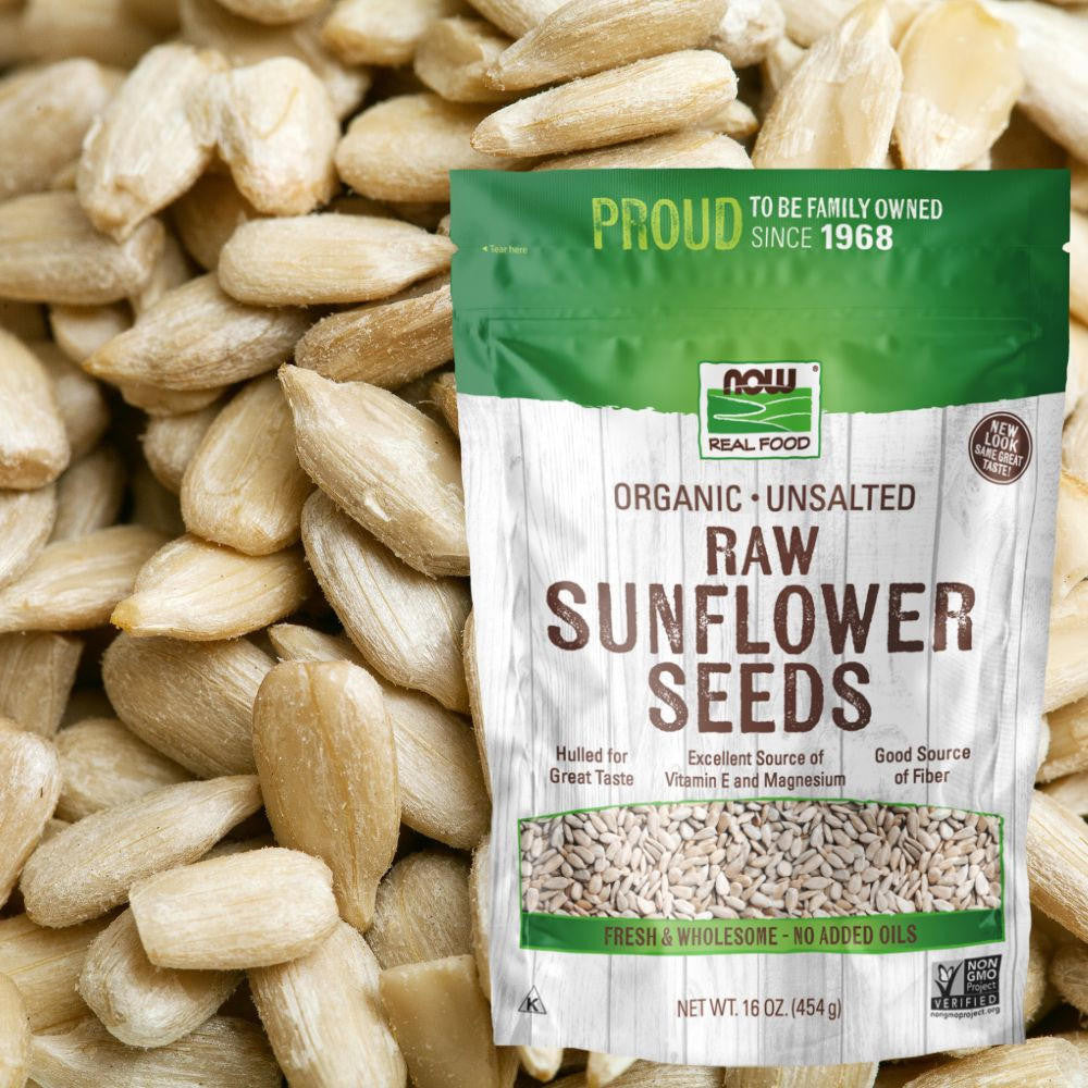  Now Foods Sunflower Seeds Raw Hulled Unsalted 16 oz 