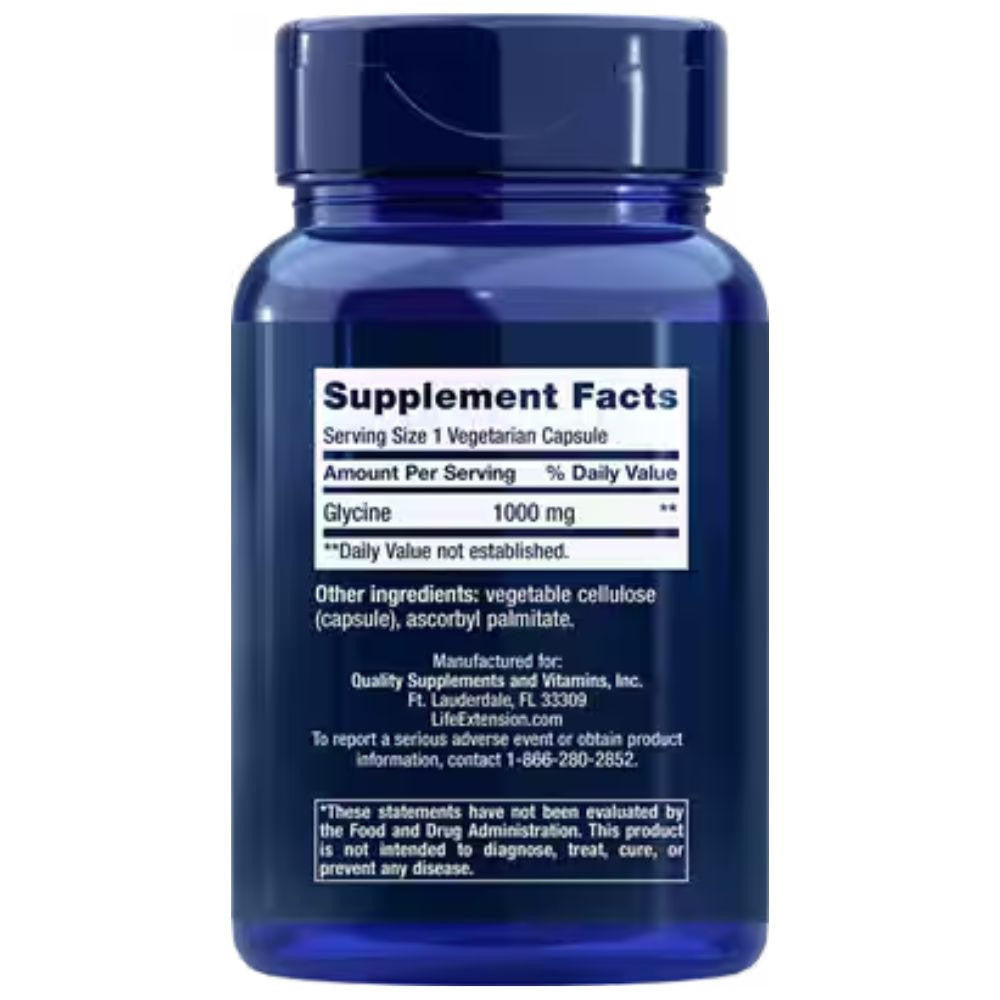  Life Extension Glycine 1000mg 100 Caps 