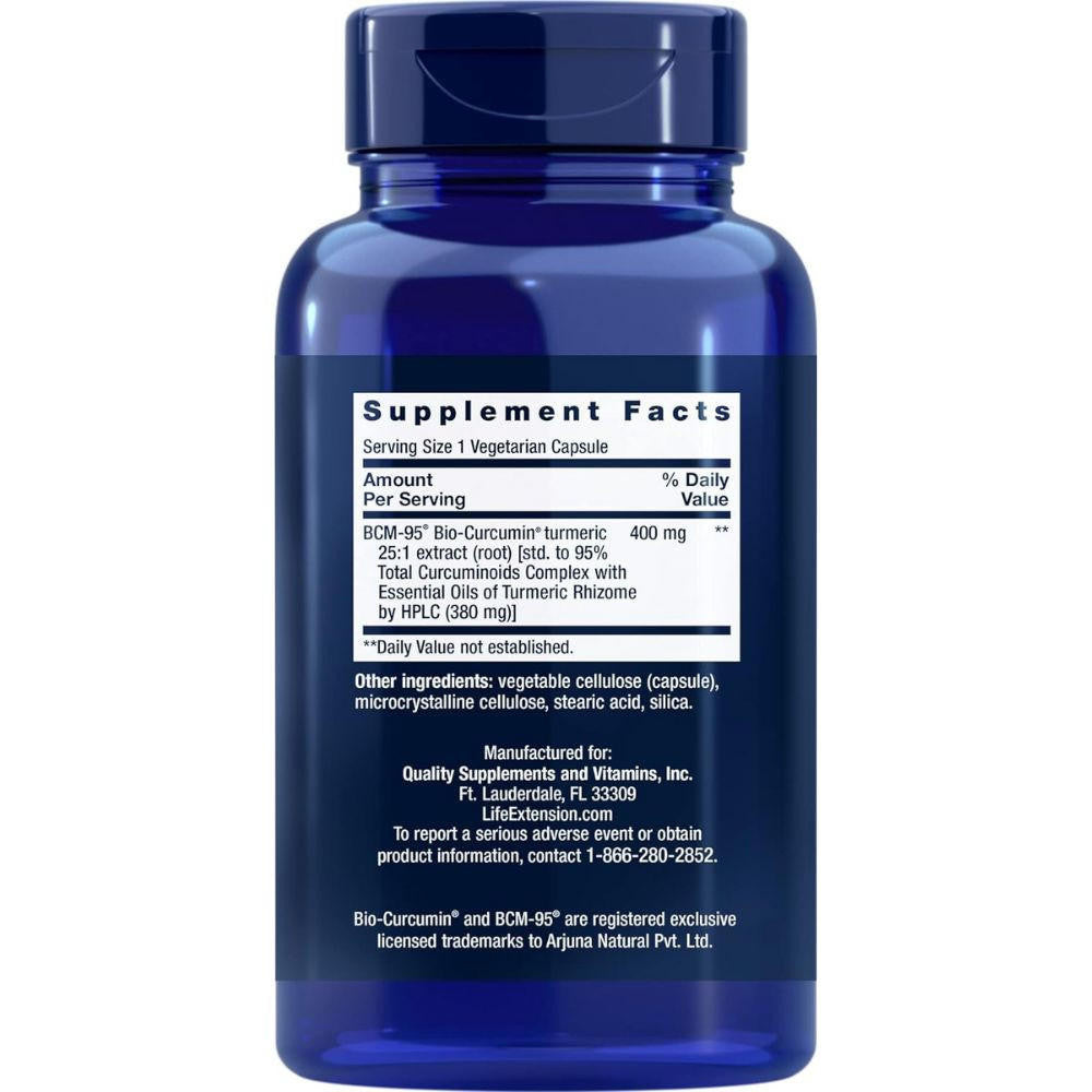  Life Extension Super Bio-Curcumin 400mg 60 Vegecaps 