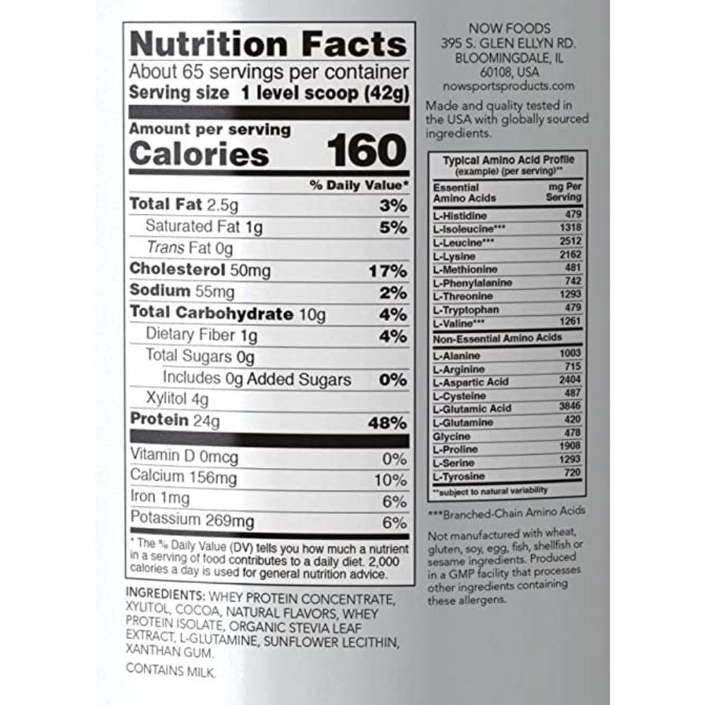  Now Foods Whey Protein 6 Lbs Creamy Chocolate 