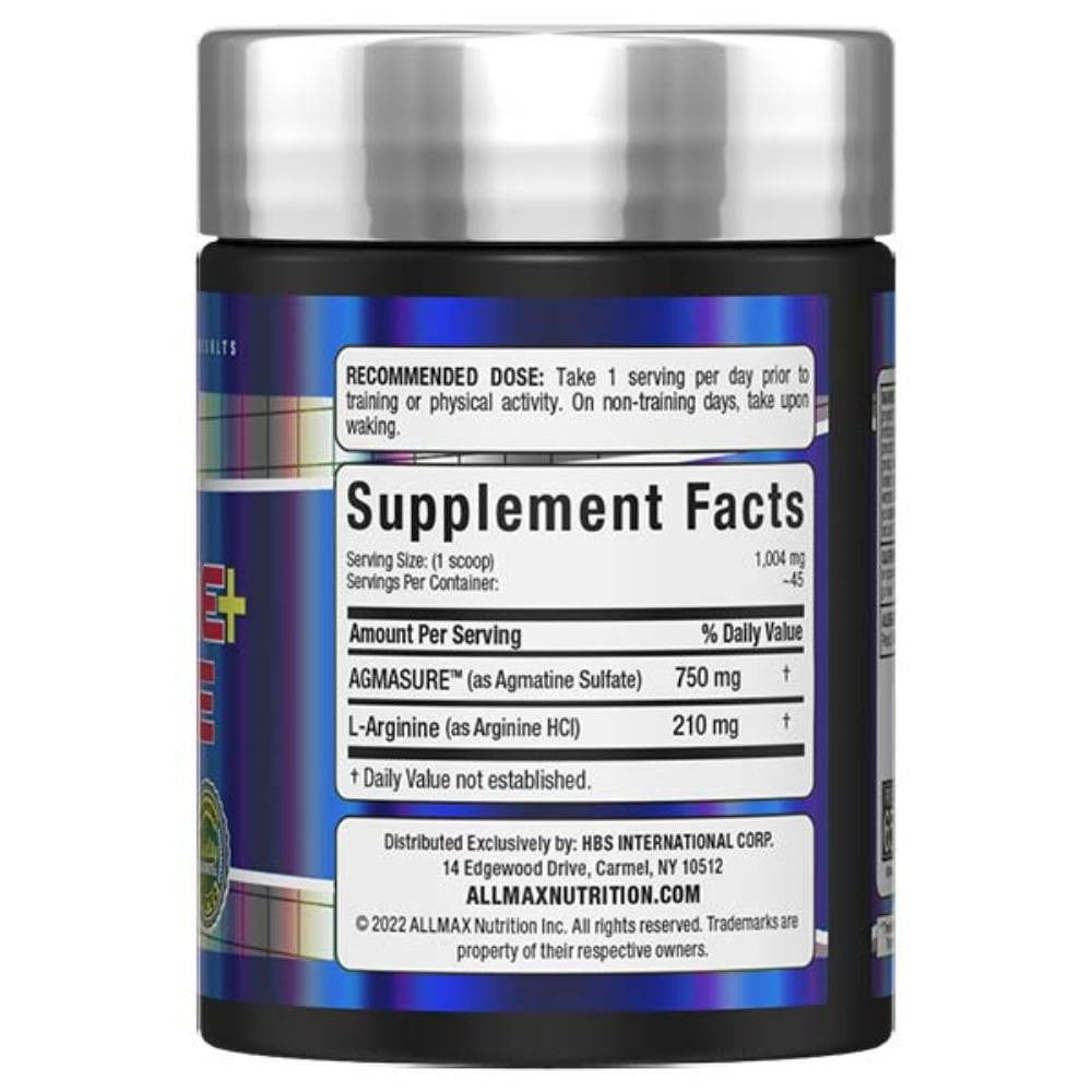  Allmax Nutrition Agmatine + Arginine 45 Grams 