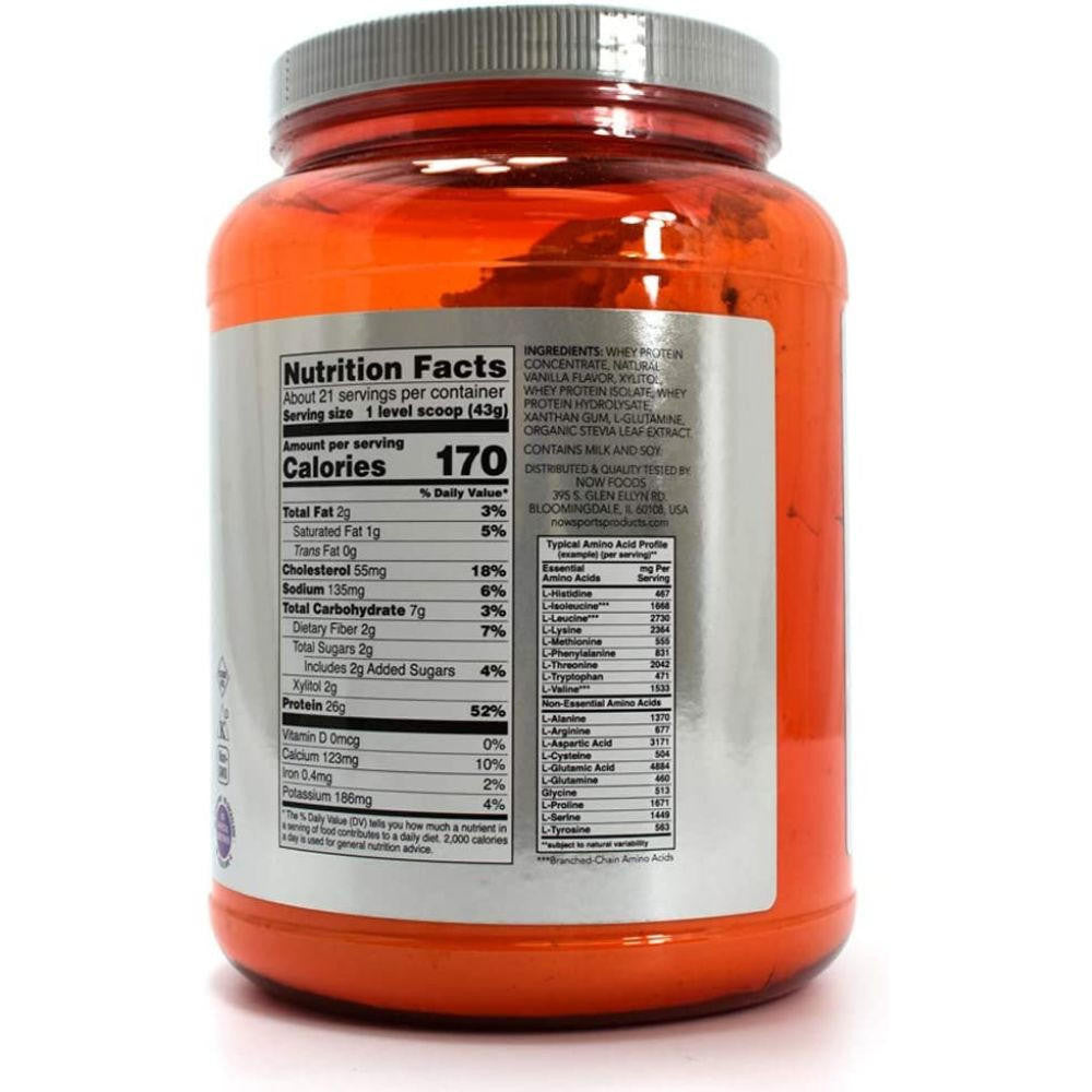  Now Foods Whey Protein Vanilla 2 Lb 