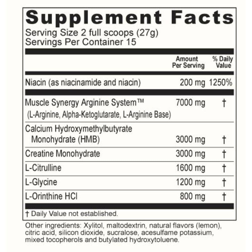 Beverly International Muscle Synergy Powder Lemon 403 Grams 