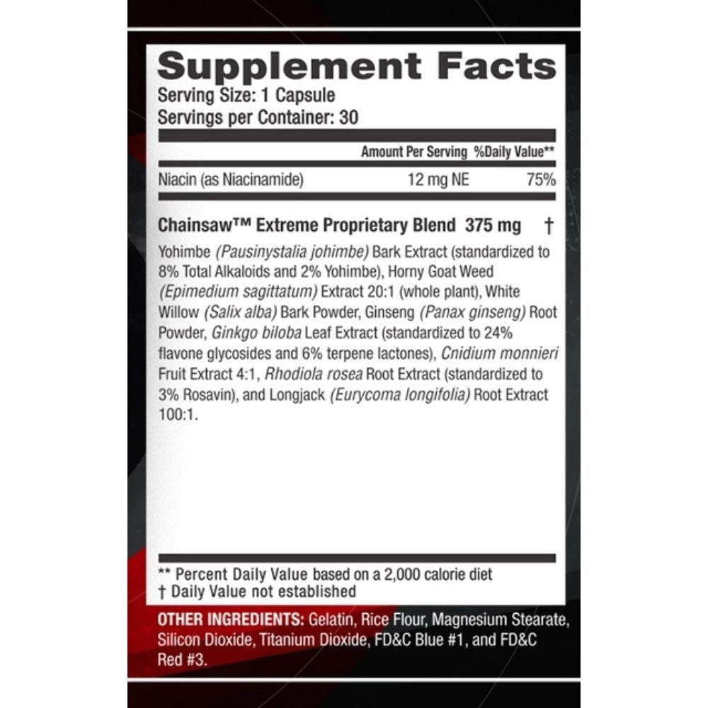 Vigor Labs Vigor Chainsaw 30 Capsules 