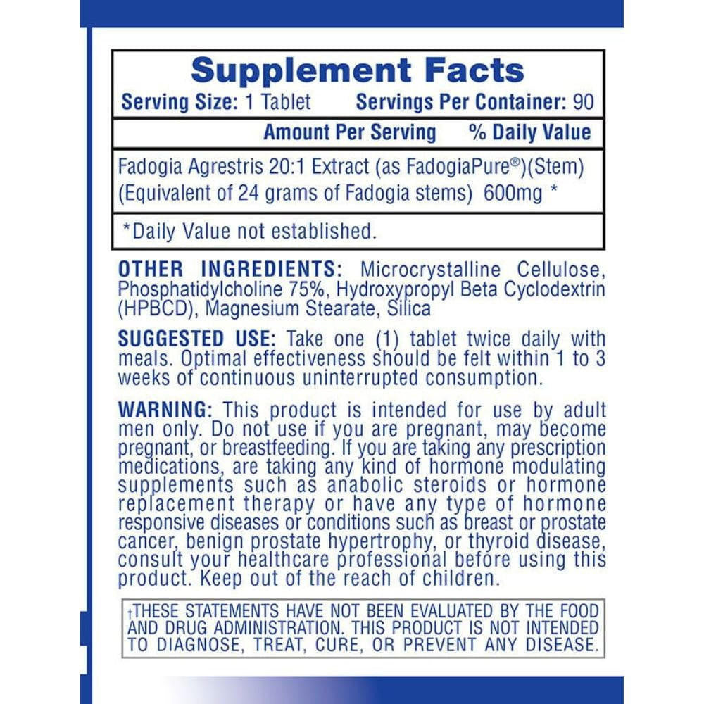  Hi-Tech Pharmaceuticals Fadogia Agrestis 20:1 90 Tablets 