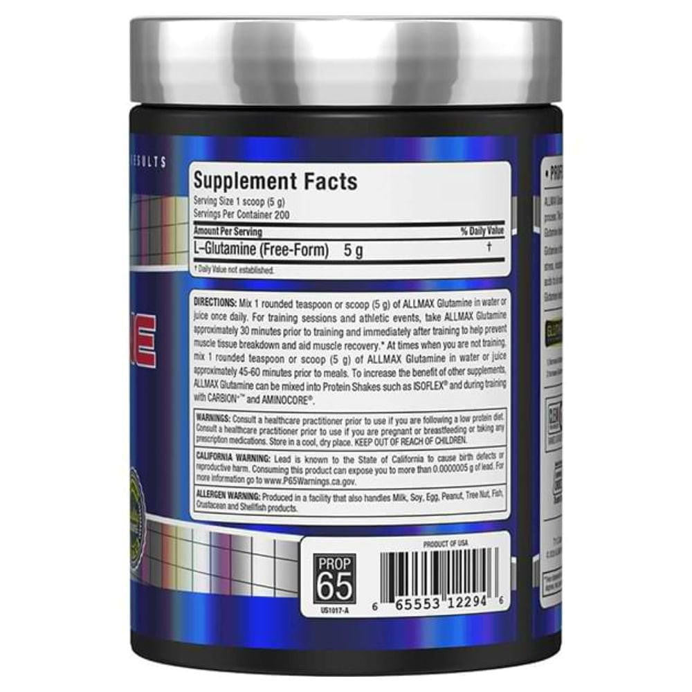 Allmax Nutrition Glutamine Supplement 1000 Grams 