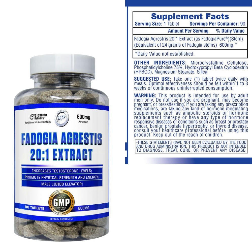  Hi-Tech Pharmaceuticals Fadogia Agrestis 20:1 90 Tablets 