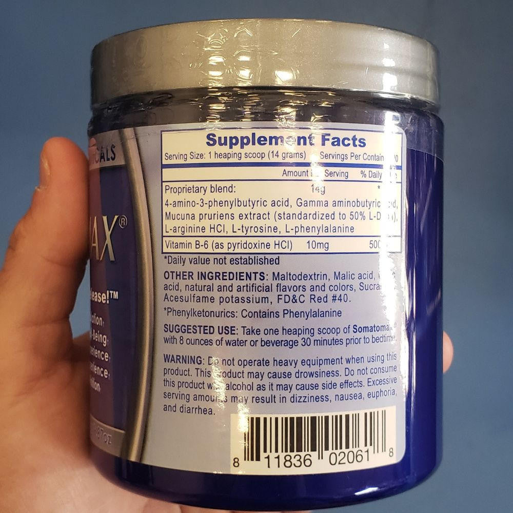  Hi-Tech Pharmaceuticals Somatomax Sleep Supplement 20 Servings 