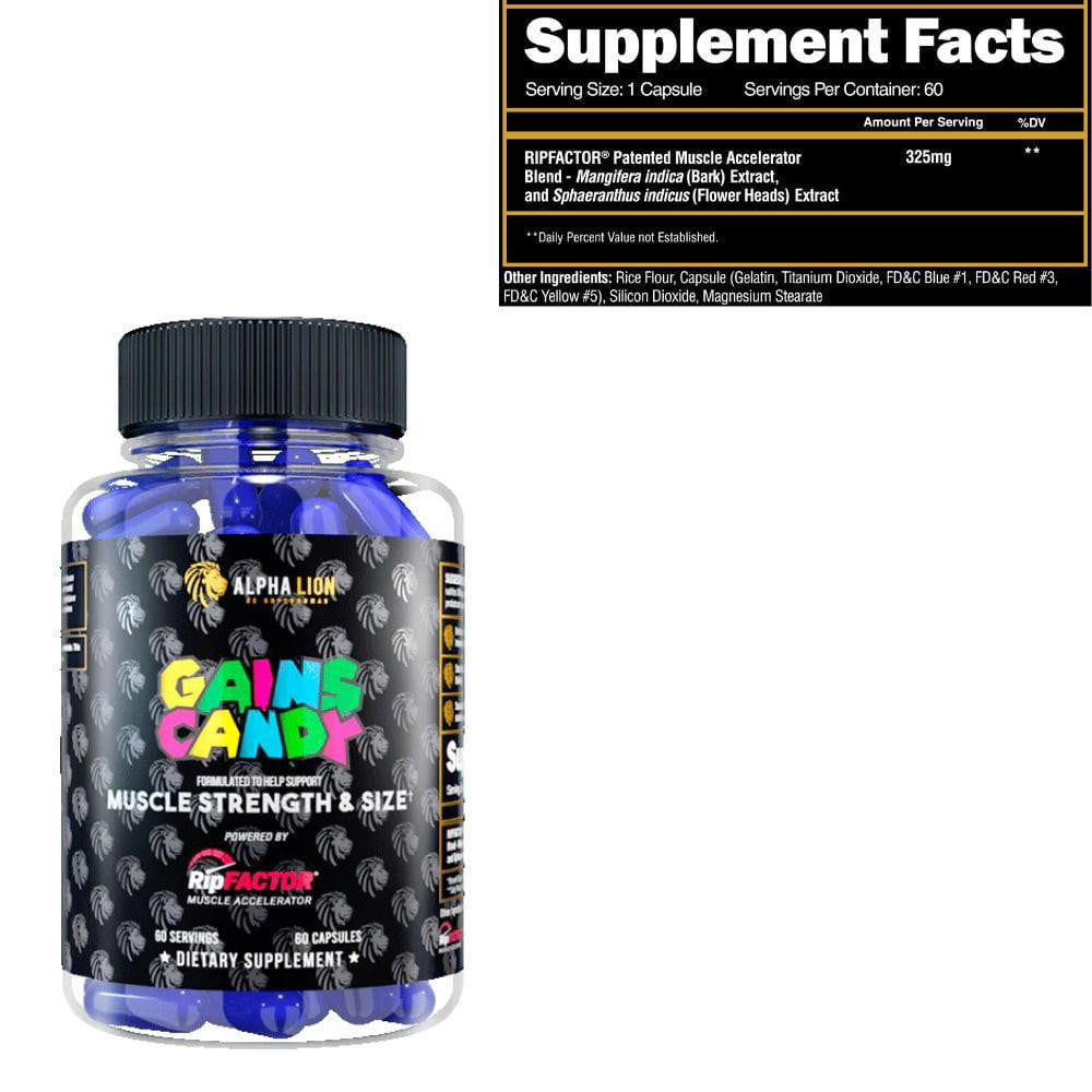 Alpha Lion Gains Candy Ripfactor 60 Capsules 