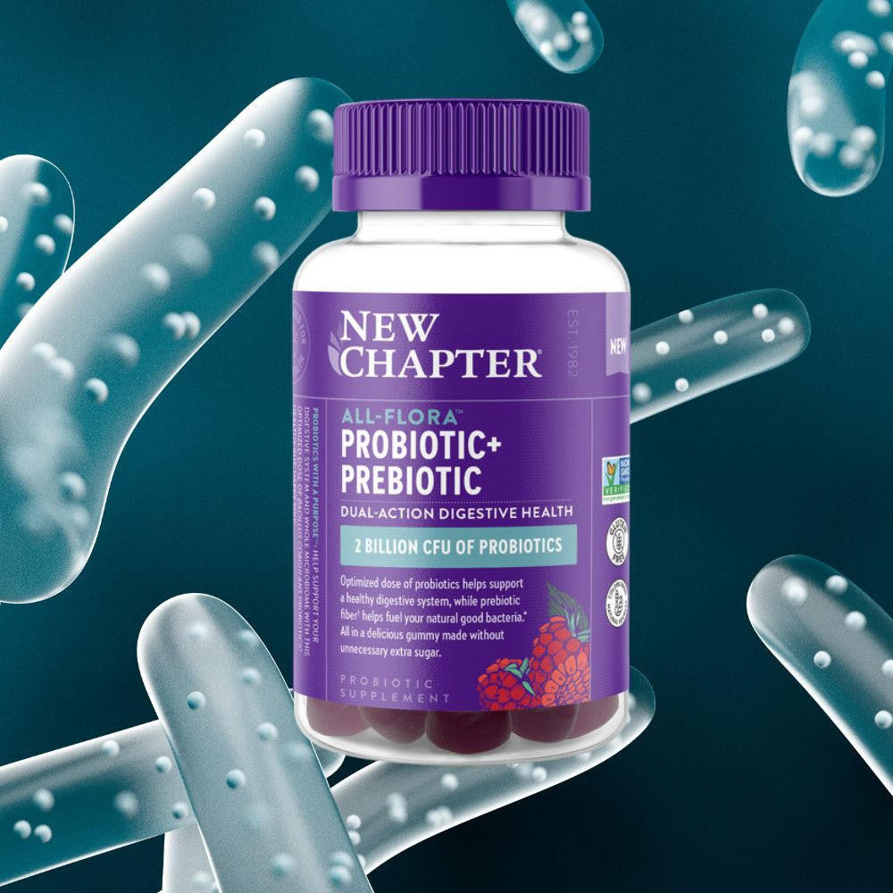  New Chapter All-Flora Probiotic + Prebiotic 60 Gummies 