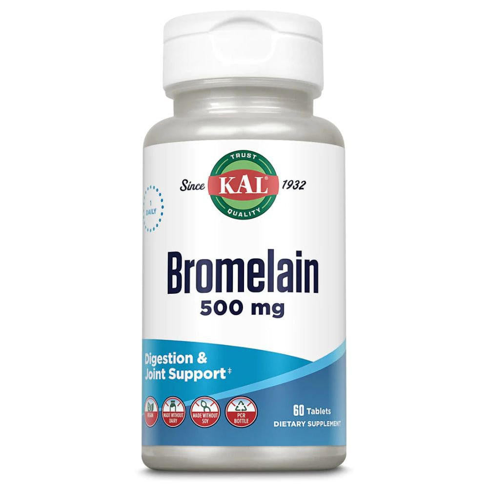 Kal KAL Bromelain 500mg 60 Tablets 