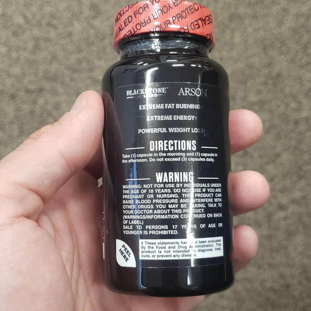  Blackstone Labs Arson Fat Burner 60 Caps 