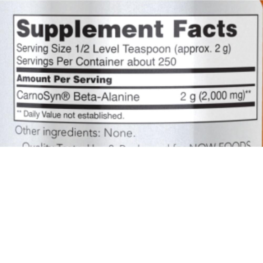  Now Foods Beta Alanine Powder 500 Grams 
