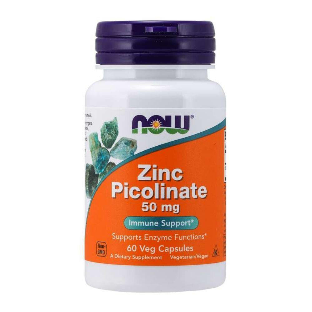  Now Foods Zinc Picolinate 50mg 60 Caps 