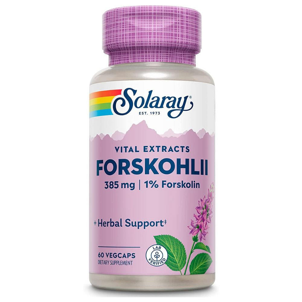  Solaray Forskohlii Root Extract 385mg 60 Caps 
