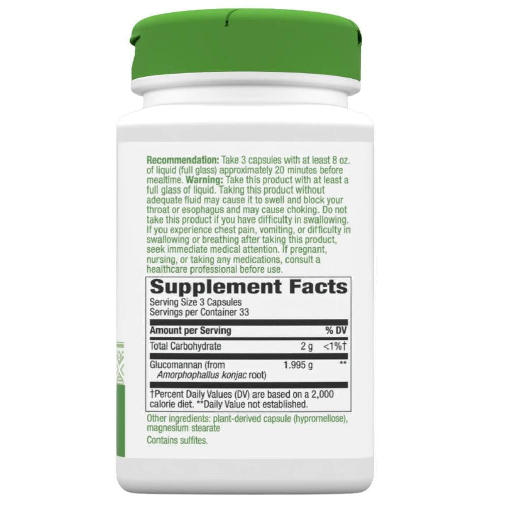  Nature's Way Glucomannan 100 Capsules 