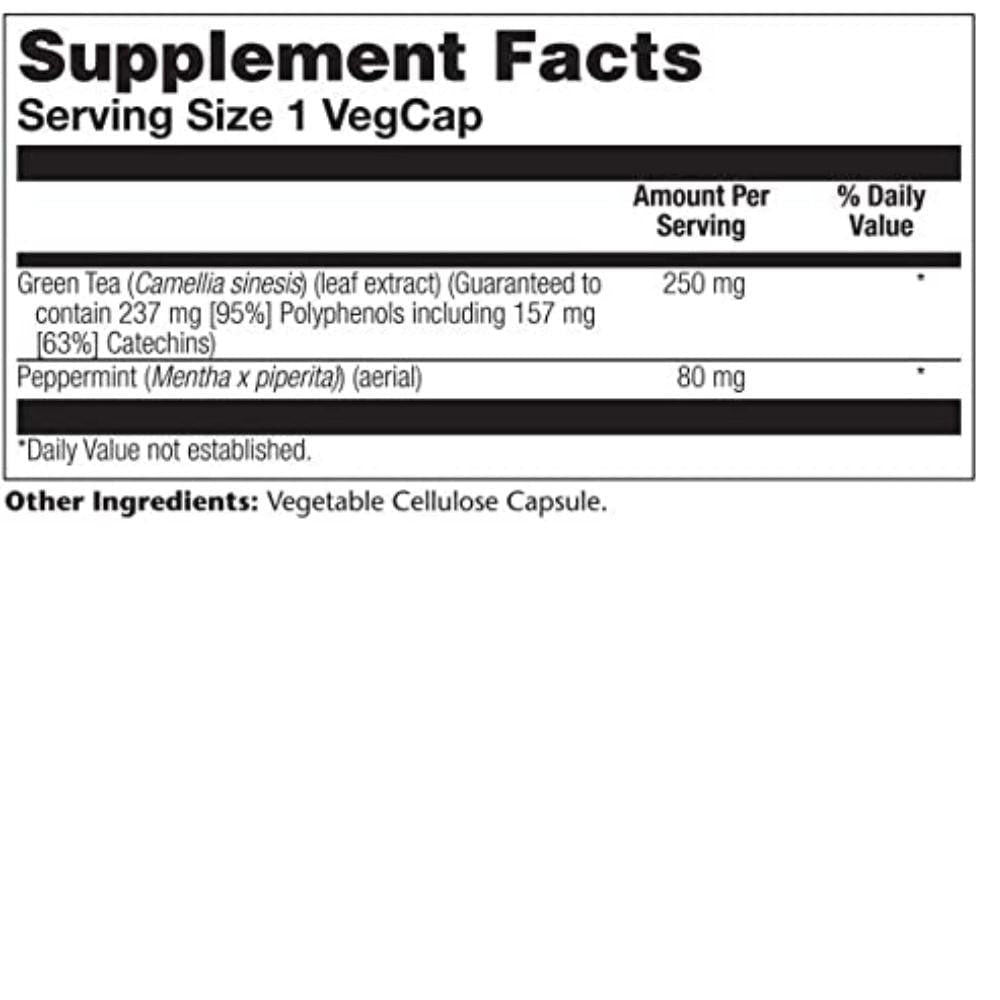  Solaray Green Tea Extract 250mg 30 Capsules 