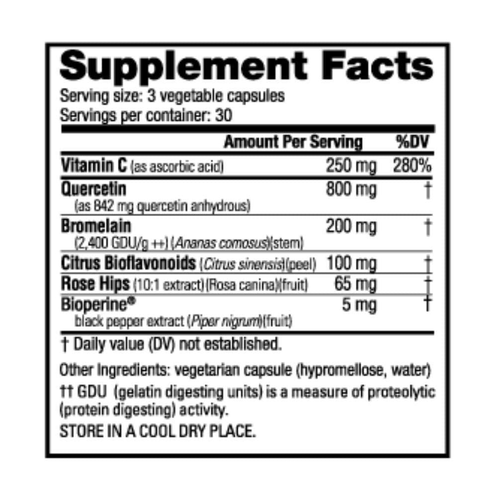  NutraBio Quercetin Advanced 90 Capsules 