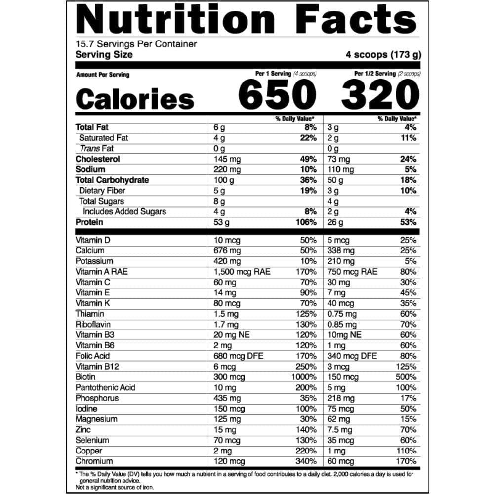  NutraBio Extreme Mass 6lbs 