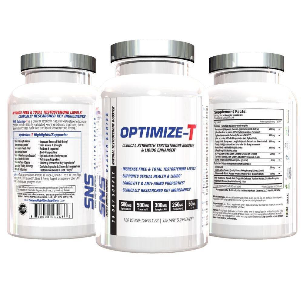  Serious Nutrition Solutions Optimize T 120 Capsules 