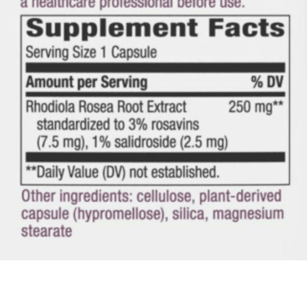 Enzymatic Therapy Nature's Way Rhodiola Energy 40 Capsules 
