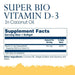  Solaray Vitamin D3 in Coconut Oil 5000IU 120 Softgels 