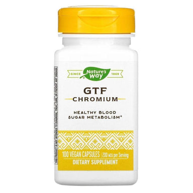  Nature's Way GTF Chromium 100 Capsules 