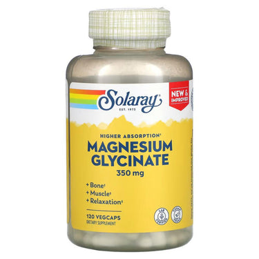  Solaray Magnesium Glycinate 350mg 120 Capsules 