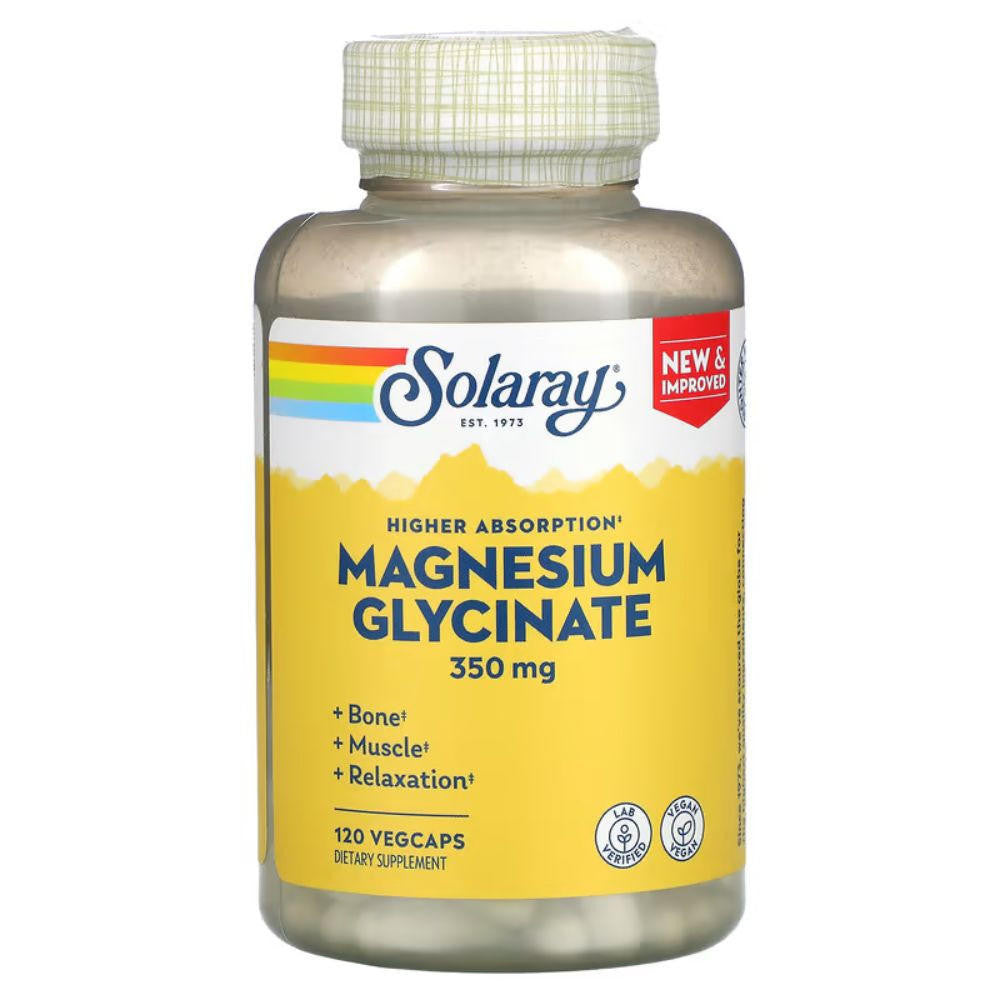  Solaray Magnesium Glycinate 350mg 120 Capsules 