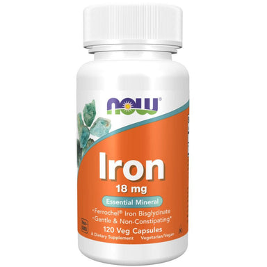  Now Foods Iron 18mg 120 Capsules 