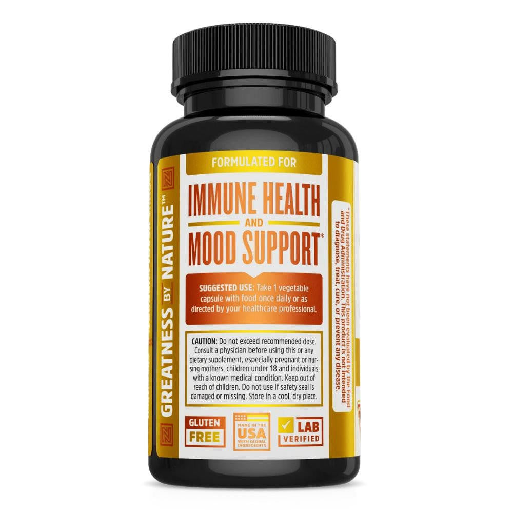  ZHOU Vitamin D3 + K2 60 Capsules 