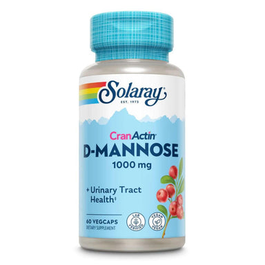  Solaray CranActin D-Mannose 1000mg 60 Capsules 