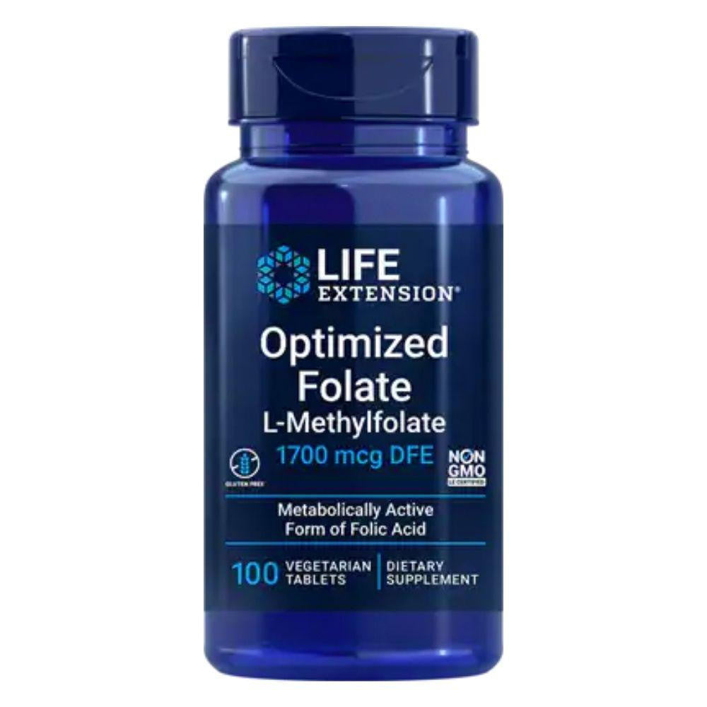  Life Extension Optimized Folate 1000 mcg 100 Capsules 