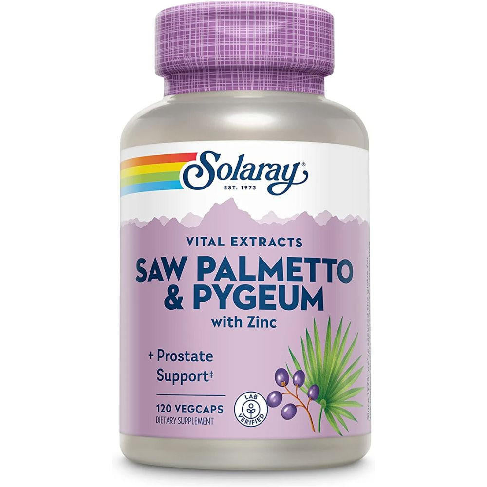  Solaray Pygeum and Saw Palmetto 120 Capsules 